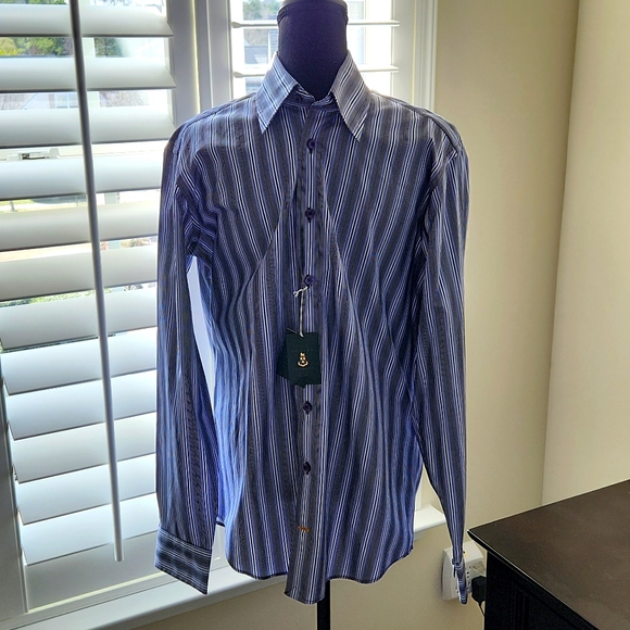 Robert Talbott Trim Fit Long Sleeve Shirt - Picture 1 of 9